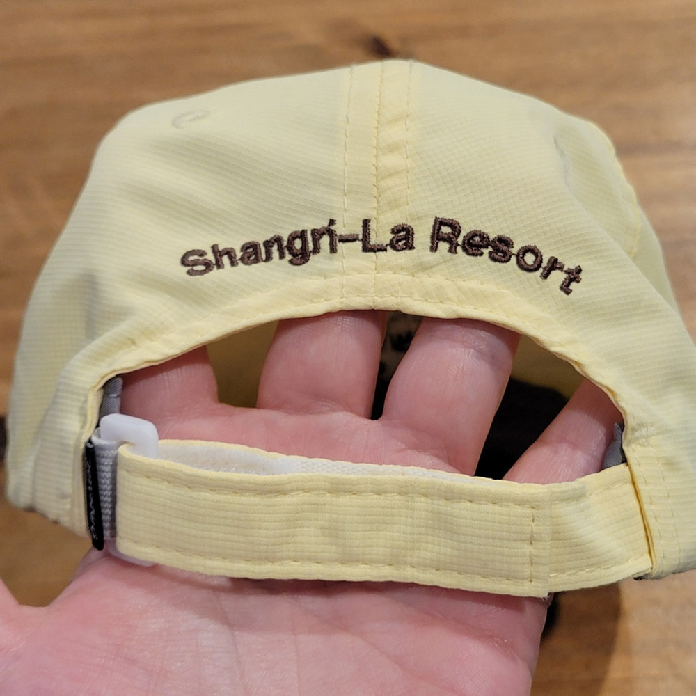 Shangri-La Golf Hat Imperial Lightweight Yellow Monkey Face Logo Golfer - Picture 8 of 8